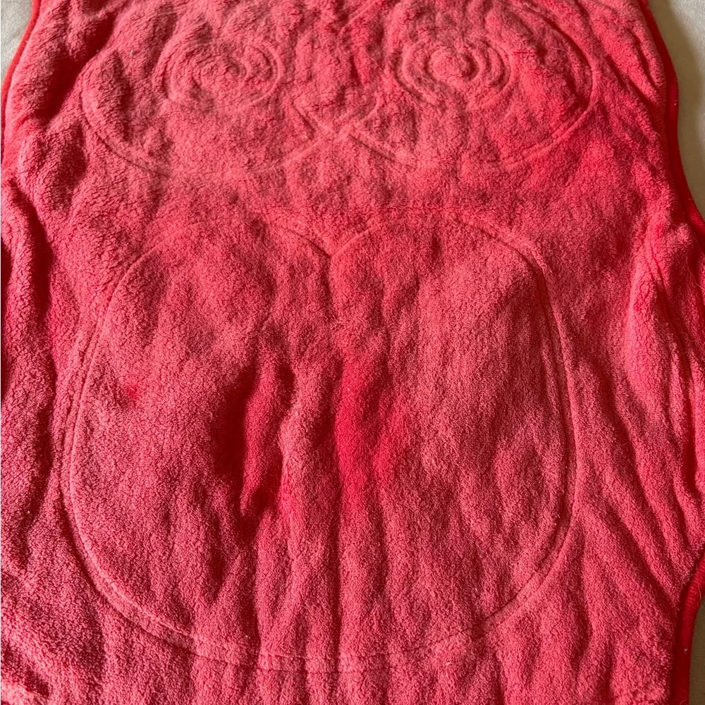 Red Owl-Shaped Bath Mat